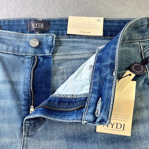 NYDJ Marilyn Straight Ankle Size 12 Long Lift X Tuck Technology - Picture 6 of 12